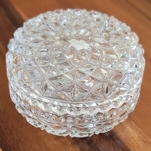 Kristal Zajecar Jewelry Box Crystal Trinket Candy Dish Read Description #1014